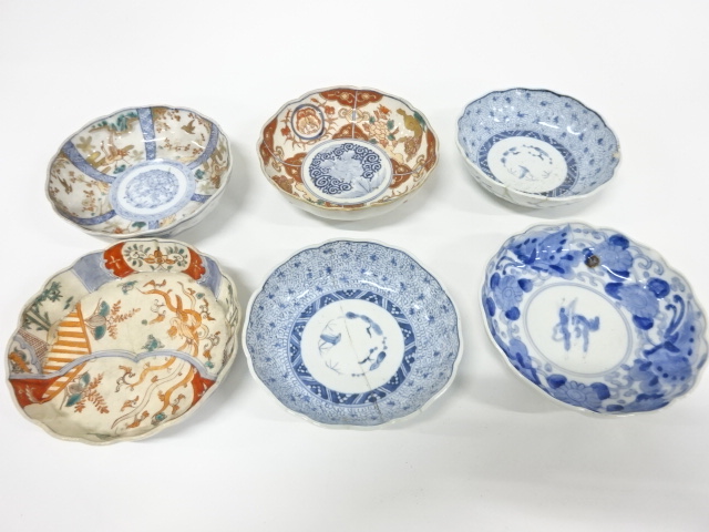 古伊万里　染付　なます皿　6客